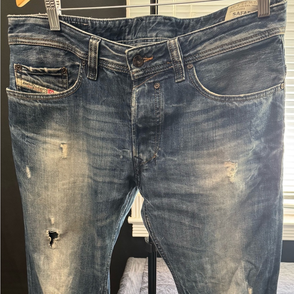Diesel Safado Regular Slim Straight Jeans
Blue 
32 L
32 W